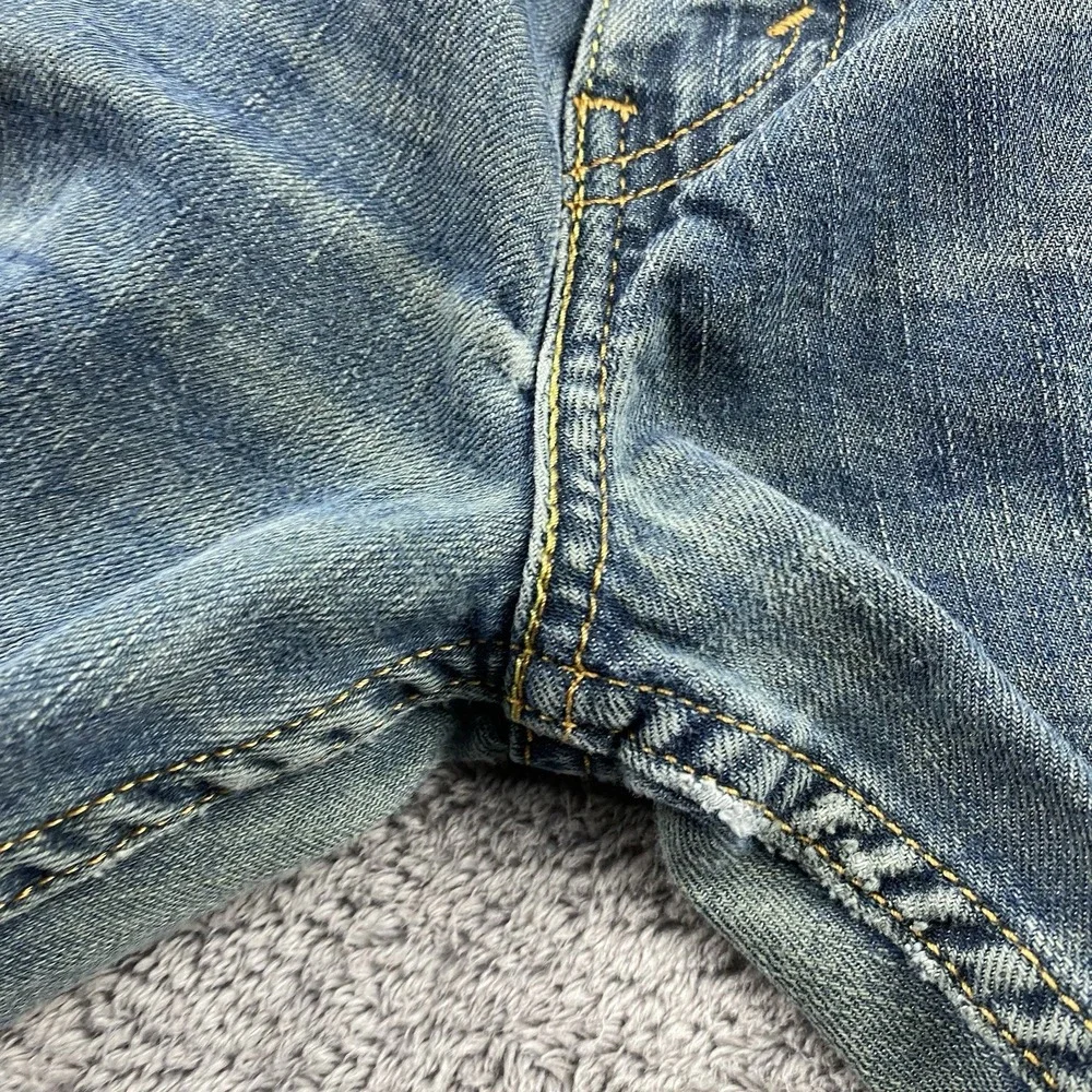 Levis 511 Slim Fit Straight Leg Jeans Mens 34x31 Green Blue Medium Wash Mid Rise